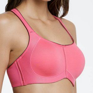 Dominique Zoe Pro Max Support Sports Bra in Pink, 38DD